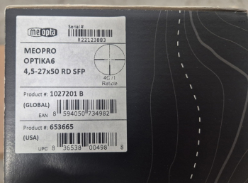 Meopta Optika6 4,5-27x50 RD S, 4C