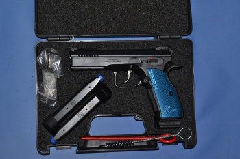 CZ75 SP01 Shadow 2 9mm Luger black/blue grips