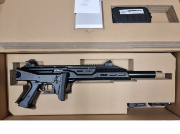 Selbstladebüchse Scorpion Evo 3 S1 Carbine 9mm Luger mit Fake Suppressor