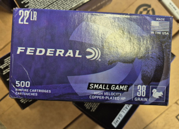 FEDERAL MUNITION .22 LR 38GR CPHP 50 Schuss