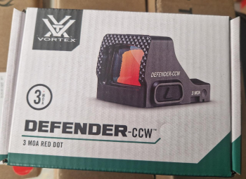 Vortex Defender CCW Red Dot 3moa