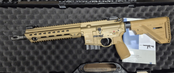 Heckler & Koch SLB MR223, A3-Version, Slim-Line HKey 11" Sandfarben