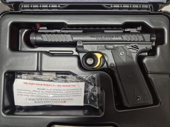 RUGER PISTOLE MARK IV 22/45 LITE .22 LR 4,4"/11,18CM SCHWARZ ANODIZED